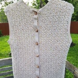 Hand made women vest,hand made